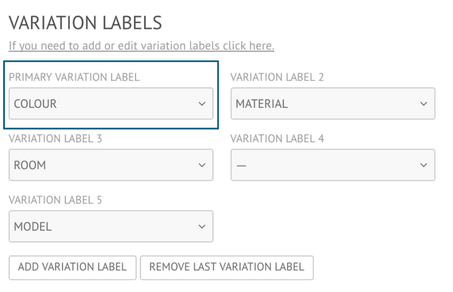 Variation Labels